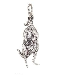 Sterling Silver Kangaroo Animal Charm