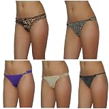 5 PACK: Ladies La Senza Sexy Stretch Hipster Brief Thong Panties Underwear / Knickers - Multicolor