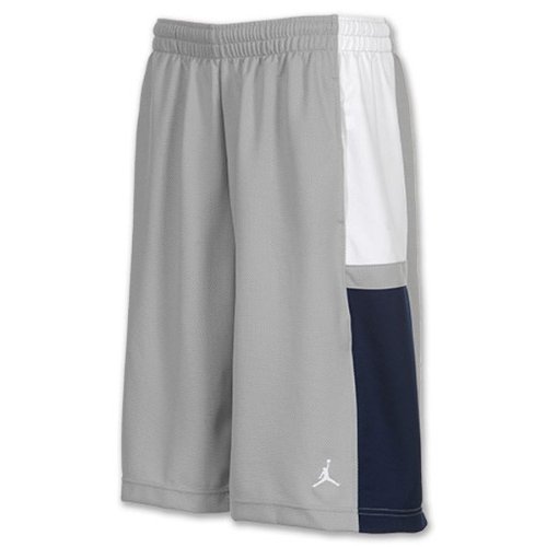 NIKE Herren Basketball Short Jordan Bankroll, matte silver/white/obsidian/white, S, 427579 Preisvergleich