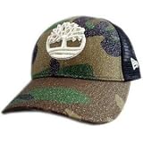 New Era × <strong>Timberland</strong> Cap ニューエラ × ティンバーランド キャップ ウィメン カーブド ブリム ウッドランド/シルバー