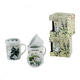 Testrut Keramik Teetasse mit Deckel und Einsatz 813434