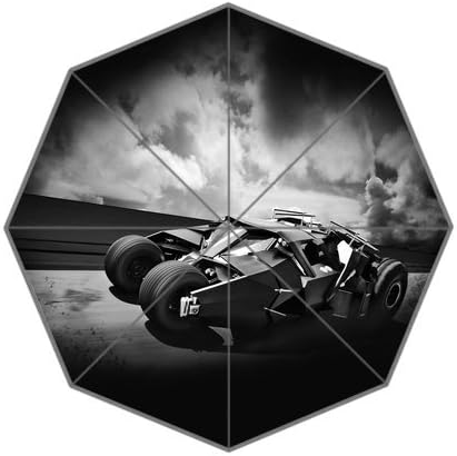 RainbowRain Batcar Batman Returns Highway Art Hero Custom Foldable Umbrella 01