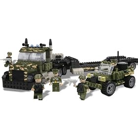Best-Lock 500pc Transport Truck (Green)