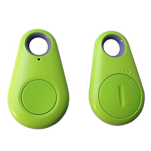 Wireless Bluetooth Smart Tracker/Locator with Photo Shutter for Pets Luggage Purses Keys Child Car & Electronic Devices by Megatronic with FREE Stylus/Neon Green