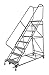 Cotterman 2612R3232A1E12B4W4C1P3 - Rolling Ladder Steel 162In. H. Gray