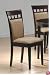 Set Of 2 Contemporary Style Cappuccino Finish Dining Chairs