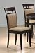 Set Of 2 Contemporary Style Cappuccino Finish Dining Chairs