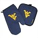WVU Mitt Potholder Set West Virginia University for Kitchen Tailgating or Barbecue Pot Holder College NCAA Licensed Kitchen Tailgating Accessories make Great Unique GIFT IDEAS for HIM or HER, College Students Fans Men Ladies Woman Women