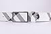 Belts for Men, CrystalMX US Belts Buckle Fashion Leather Smooth Striped Belt with A Hole Puncher for Men, White