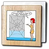 Rich Diesslins Funny General - Editorial Cartoons - Issues of the Real Spiderman - Cleaning - Tile Napkin Holders