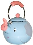  : Animal Kettle 1.7-Quart Whistling Enamel on Steel Elephant Tea Kettle