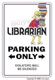 LIBRARIAN ~Novelty Sign~ library books book gift