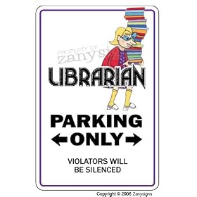 LIBRARIAN ~Novelty Sign~ library books book gift