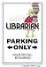 LIBRARIAN ~Novelty Sign~ library books book gift