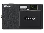 Nikon Coolpix S70 12.1MP Digital Camera with 3.5-inch OLED Touch Screen and 5x Wide Angle Optical Vibration Reduction (VR) Zoom (Black & Black)