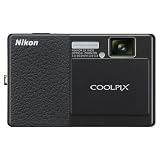 Nikon Coolpix S70 12.1MP Digital Camera with 3.5-inch OLED Touch Screen and 5x Wide Angle Optical Vibration Reduction (VR) Zoom (Black & Black)