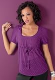 metrostyle Sheer Babydoll Top