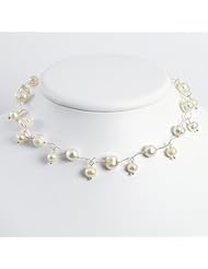 Sterling Silver Freshwater Cultured Pearl 18in Necklace. Metal Wt- 6.13g