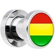 7mm Stainless Steel Bolivia Flag Saddle Plug
