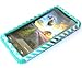 Cellphone Trendz High Impact Hybrid Rocker Case for Motorola Droid Maxx XT1080M/Droid Ultra XT1080 - Teal Silicone with Teal Anchor Chevron Hard Shell