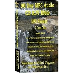 90 Day MP3 Audio Devotions - KJV Bible -75 hours - (7) CD data disks by 