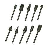 10 pc Wood Rasp Burs Rotary Tool