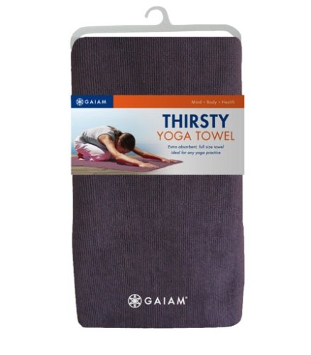 Gaiam Thirsty Yoga Towel (Smokey Purple)