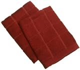 DII Claret Bamboo Dishcloth, Set of 2