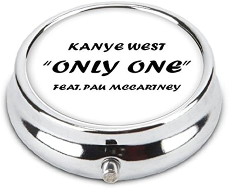 Kanye WestOnly One ft. Paul McCartney Pinback Image Rectangle Custom Diy Pill Box Pill Case Stainless Steel Medicine Organizer Harper Lee Book Cover Art