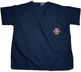 Illinois Fighting Illini Navy Scrub Top