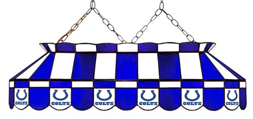 NFL Indianapolis Colts 40 Inch Glass Pool Table Lamp
