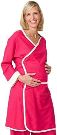 Modern Luxe Hospital Maternity Nursing Gown - All Cotton/sizes/purposes 3 Colors XL