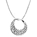 Sterling Silver "Mother God Made You As Perfect As Can Be. He Filled Your Heart with Love That Overflows To Me" Mobius Circle Pendant, 18"
