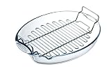 EAN 3426470006958 product image for Pyrex Glass Oval Roaster And Rack With Easy Grip Handles | upcitemdb.com