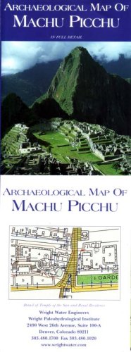 Archaeological Map of Machu Picchu by Wright Water Engineers