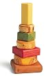 Natural Wood Stacking Tower