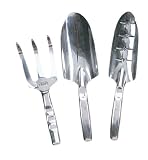 ALUMINUM GARDEN TOOL SPADE-CULTIVATOR 3-PIECE SET