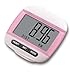 Multi-function LCD Display Pedometer Jogging Step Pedometer Walking Calorie Distance Counter (Pink)