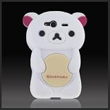 Zany by CellXpressionsTM 3D White Big Teddy Bear Hybrid case cover for HTC Wildfire S 2 G13