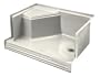 KOHLER K-9488-96 Memoirs 48-Inch Shower Receptor, Biscuit