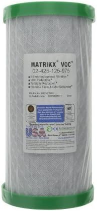 KX Matrikx 02-425-125-975 Big Extruded Activated Carbon Block Filter, 10-Inch, Blue by KX Matrikx