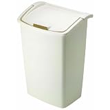 Rubbermaid 280300-BISQU Dual-Action Wastebasket
