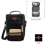 Texas Tech Red Raiders NCAA Duet Wine and Cheese Tote (Black/Grey) (Embroidered Logo)