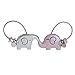 ASHMITA Cute Kiss Elephant Couple Keychain for Women Charm Romantic Valentine Gift