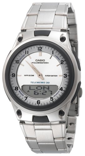 Casio Men's Sports Chronograph Alarm 10-Year Battery Databank Watch #AW80D-7AV