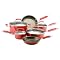KitchenAid Porcelain Hard-Base 10-pc. Cookware Set - Red