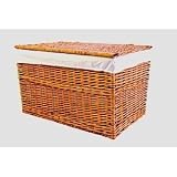 Rattan Wicker Medium Storage Basket Trunk / Hamper