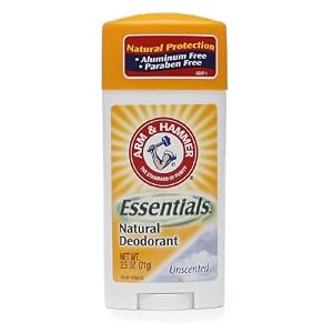 Arm and Hammer Essentials Natural Unscented Deodorant -2.5 oz (Pack of 6)