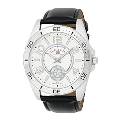 U.S. Polo Assn. Men's US5159 Silver Dial Black Strap Watch