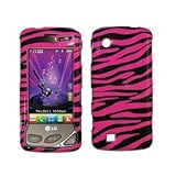 Premium Hot Pink and Black Zebra Design Snap-On Cover Hard Case Cell Phone  ....